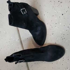 Booties Black Suede